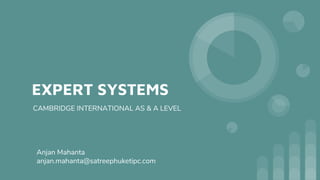 EXPERT SYSTEMS
CAMBRIDGE INTERNATIONAL AS & A LEVEL
Anjan Mahanta
anjan.mahanta@satreephuketipc.com
 