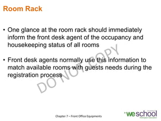 Front Office Equipments | PDF