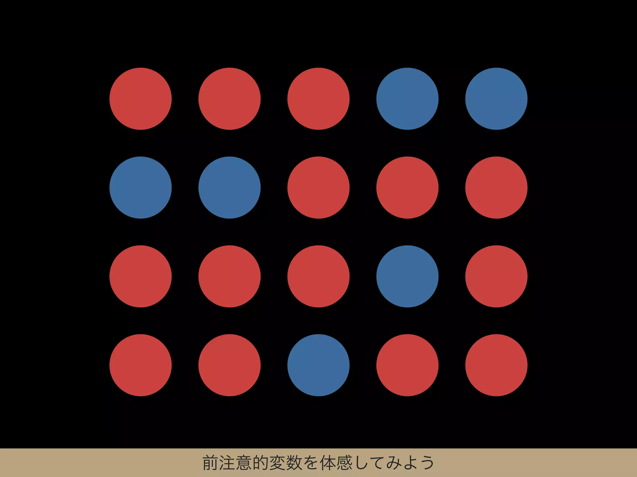 前注意的変数を体感してみよう
 