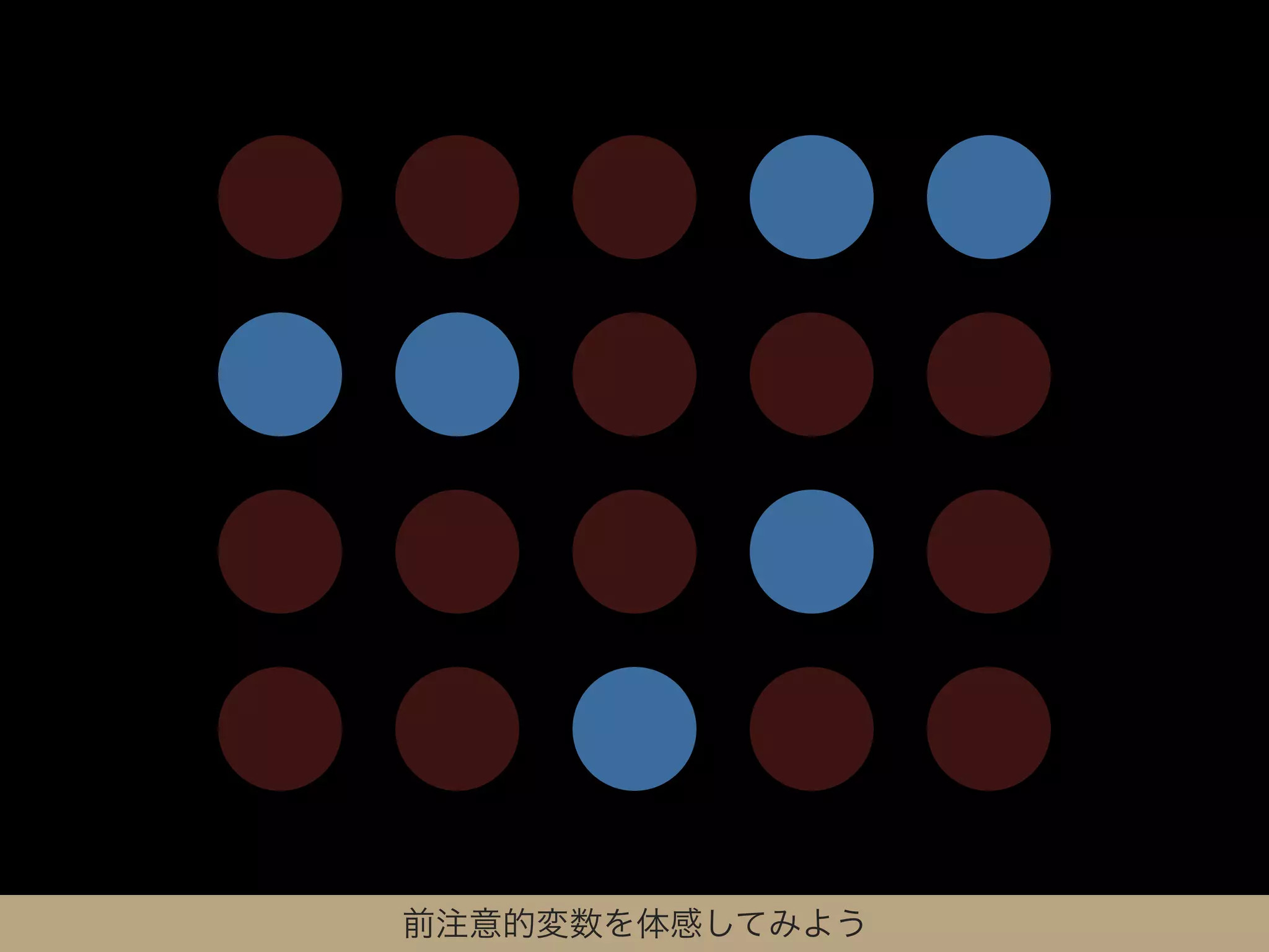 前注意的変数を体感してみよう
 