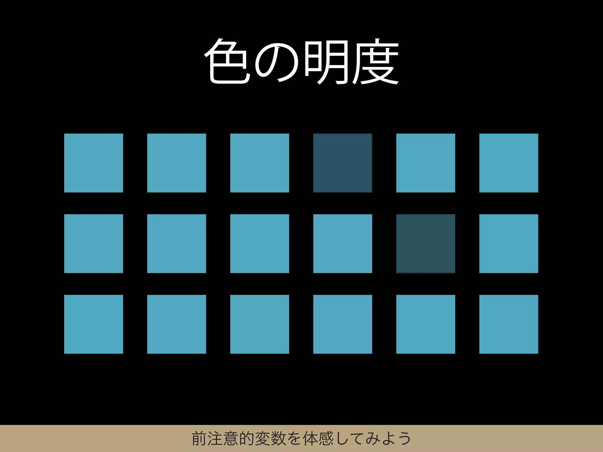 色の明度




前注意的変数を体感してみよう
 