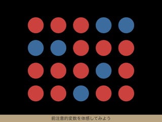 前注意的変数を体感してみよう
 