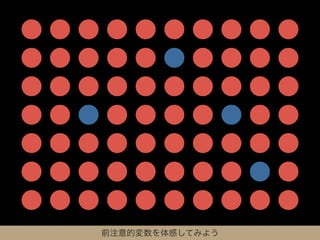 前注意的変数を体感してみよう
 