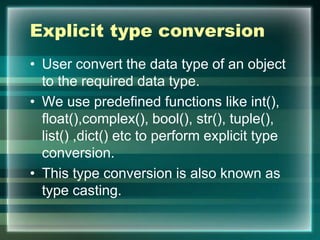 introduction to python | PPTX