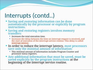 input and output organization in computer architecture | PPT