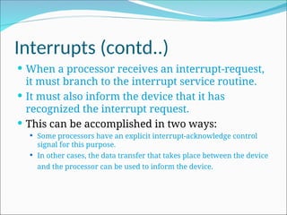 input and output organization in computer architecture | PPT