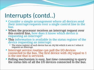 input and output organization in computer architecture | PPT