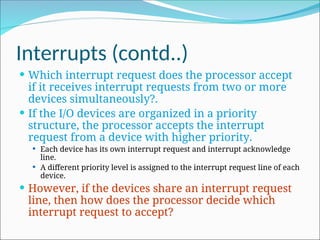 input and output organization in computer architecture | PPT