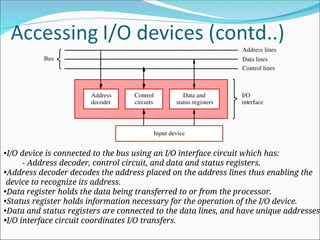 input and output organization in computer architecture | PPT