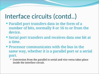 input and output organization in computer architecture | PPT