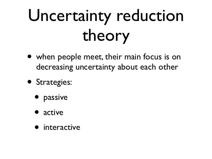 uncertainty reduction theory the vow and meet coursework sample uncertainty reduction theory