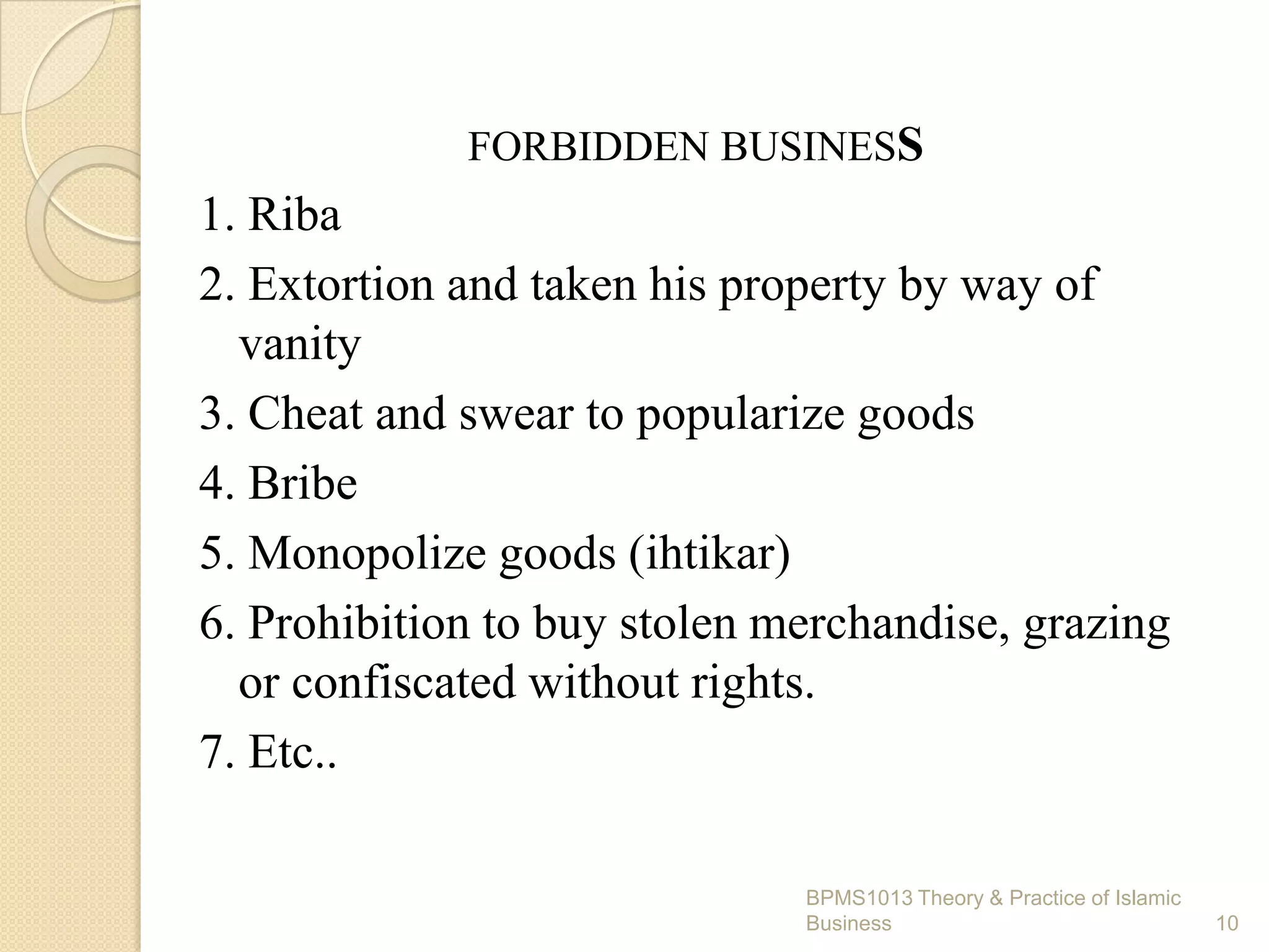 Chapter 7: Marketing and Islamic Business Ethics | PPTX