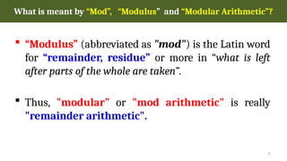 Remainder Mathmod Comprehensive Guide to Modular Arithmetic and Its Practical ...