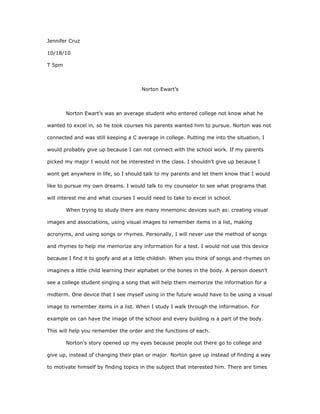 Chapter 7 Memory And Studying Doc