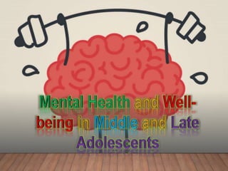 Chapter 7 mental health and well being | PPT
