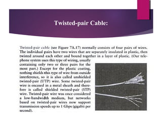 Twisted-pair Cable:

 