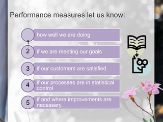 Chapter7 performancemeasures-140312231919-phpapp01 | PPTX