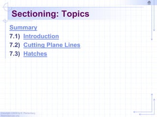 Chapter 7 sectioning in auto cad 2010 | PPTX