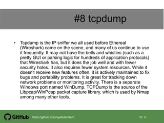 Chapter 7 security tools i | PDF