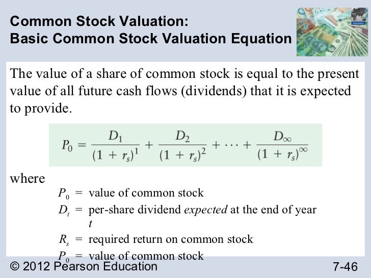 Chapter 7 Stock Evaluation