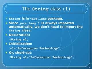 Chapter 7 String | PPT