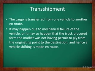 Transfer From To Transportation | PPTX