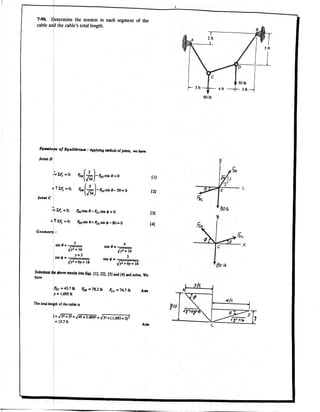 Hibbeler Statics solution - Chapter 7 (2)
