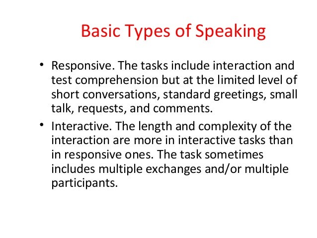 Chapter 7 Assessing Speaking