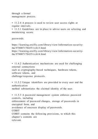 CHAPTER 7 Authentication and Authorization On | DOCX