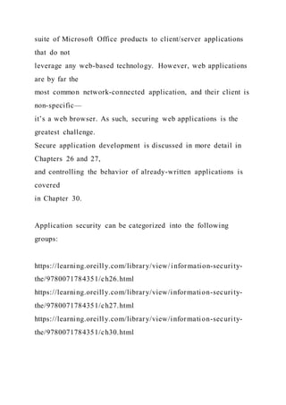 CHAPTER 7 Authentication and Authorization On | DOCX