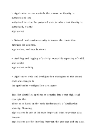 CHAPTER 7 Authentication and Authorization On | DOCX