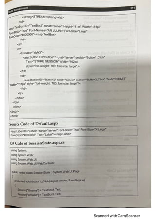 Advanced Web Programming Chapter 7 | PDF