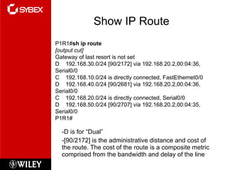 Sh Route Example Chapter7ccna | PPT