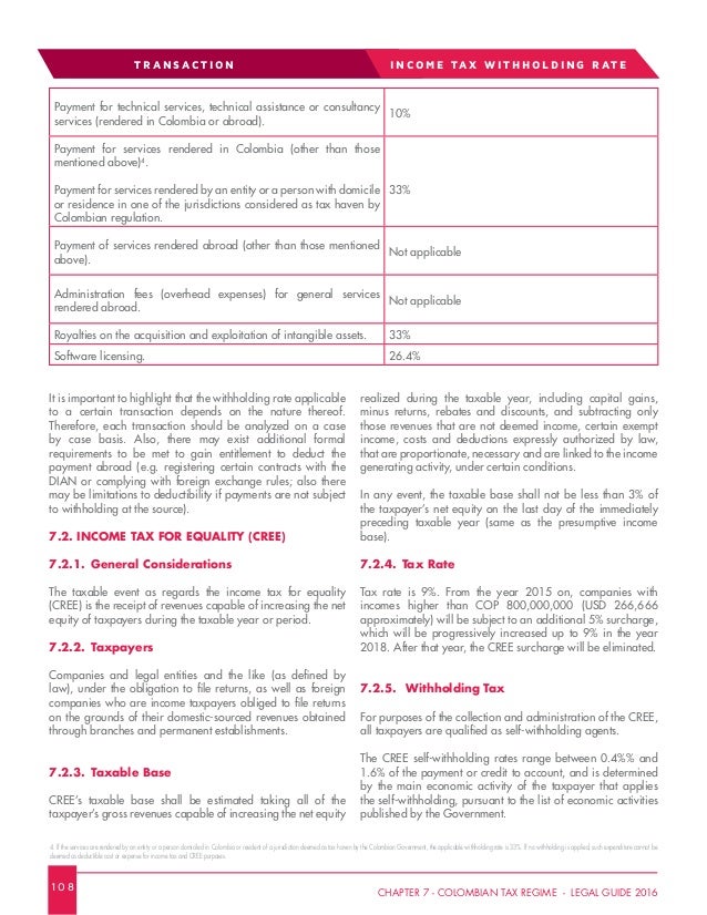 Colombian tax regime