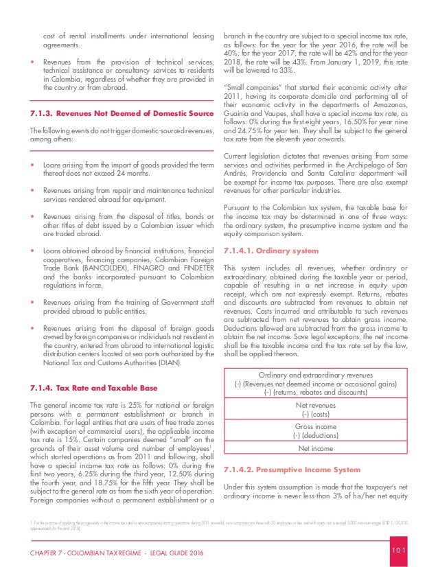 Colombian Tax Regime