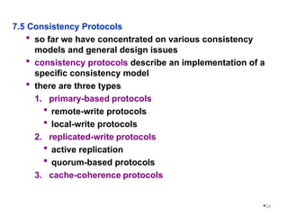 Consistency and Replication in Distributed Systems: Models and ...