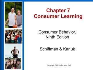 Chapter 7 Consumer Learning 