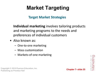 Chapter 7 Customer-Driven Marketing Strategy Creating Value for Target ...