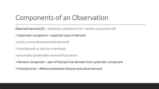 Predictable Demand Chapter 7 demand forecasting in a supply chain | PPTX