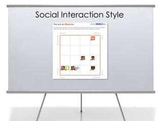 Social Interaction Style
 