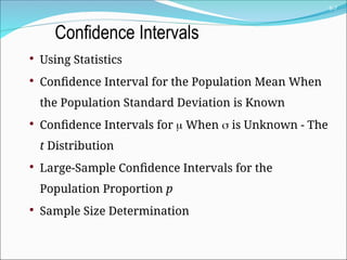 Chapter 7 note Estimation.ppt biostatics | PPT