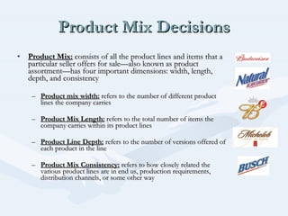 Product Mix Decisions ,[object Object],[object Object],[object Object],[object Object],[object Object]