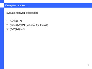 Chapter 7 Formats in MATLAB | PPT