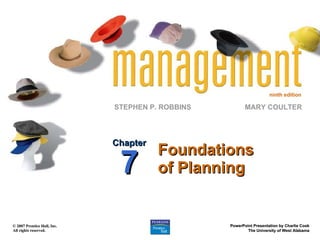 Foundations of Planning Chapter 7 