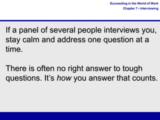 chapter 7 interviewing interview interview | PPT