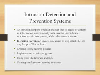 Chapter#7 Intrusion Detection and Prevention Systems.pptx