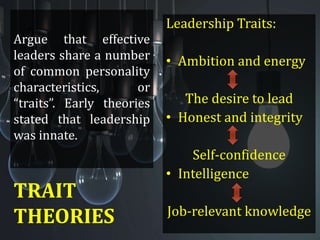 Knowledge Trait Chapter 7 leadership | PPTX