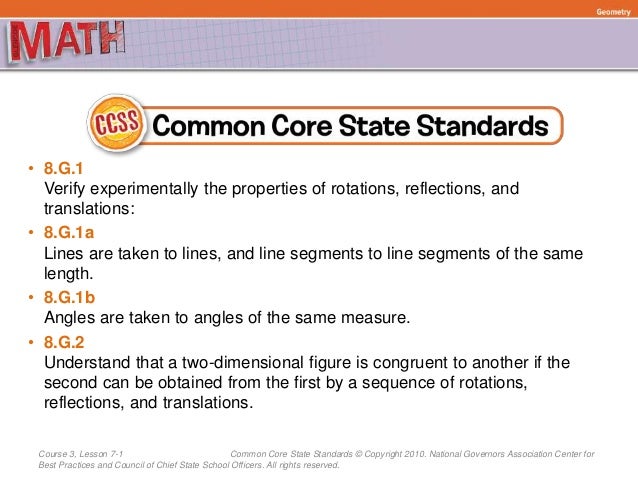 (8) Lesson 7.1 - Congruence and Transformations