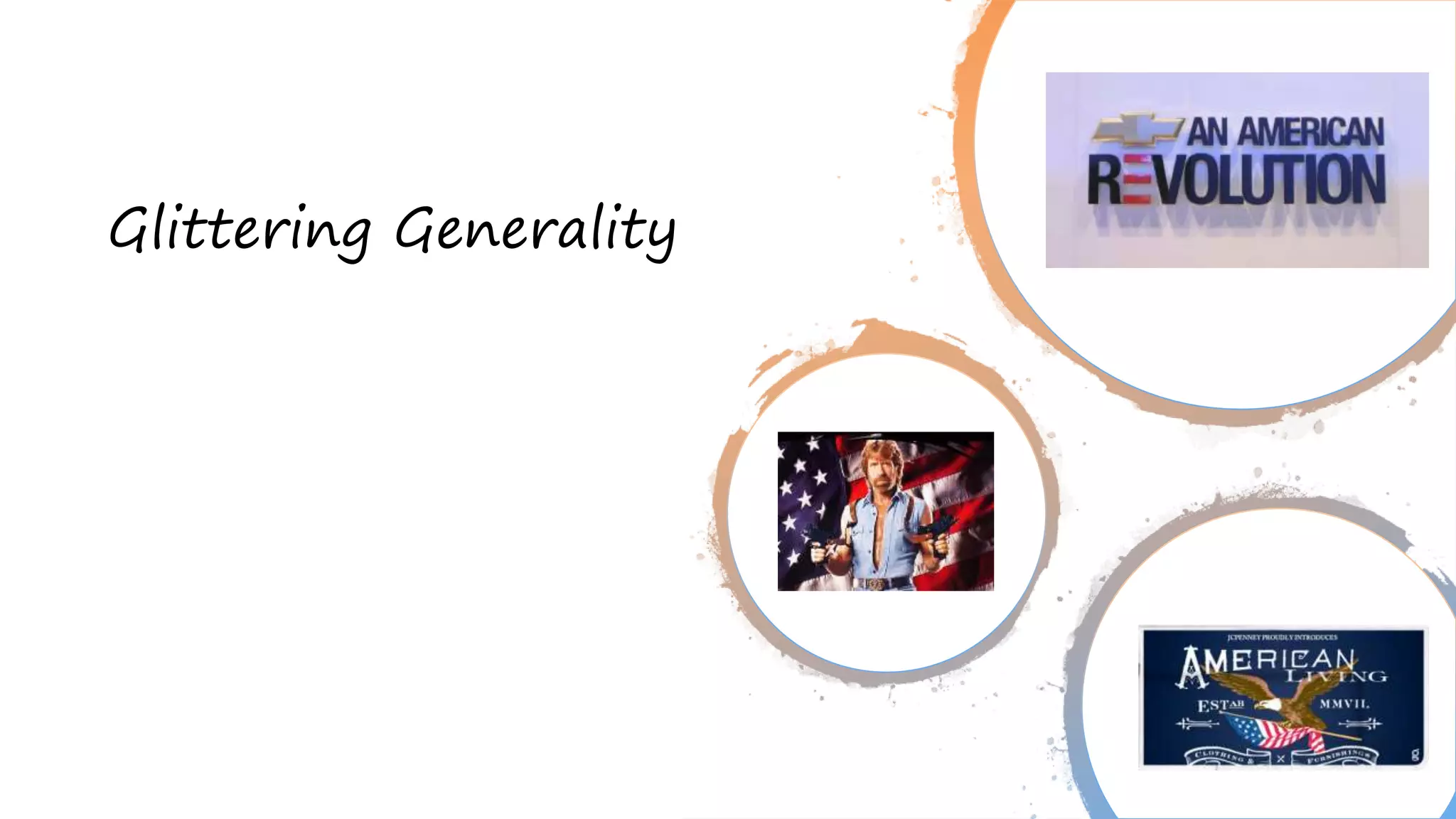 Glittering Generality
 