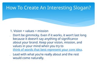 chapter 7 LOGO and SLogan inmarketing pptx | PPTX